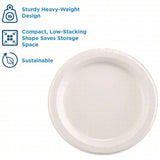 Dixie® Ultra® Heavy-Weight Paper Plates, 10" dia, White, 125/Pack, 4 Packs/Carton (DXESXP10W) Case of 4