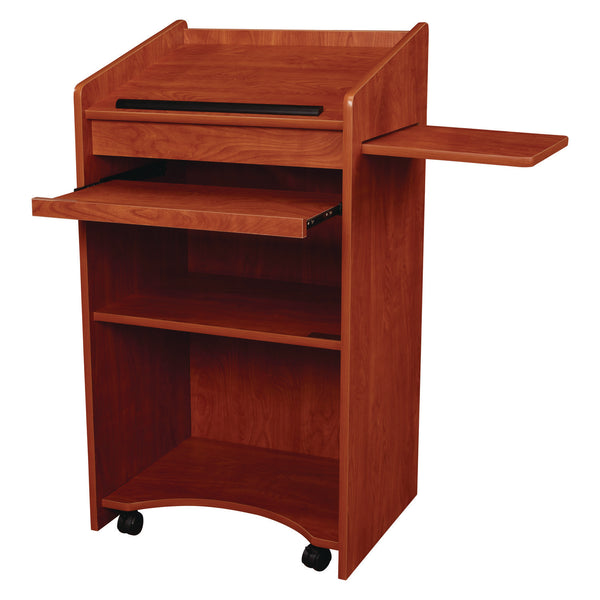 Oklahoma Sound® Aristocrat Non-Sound Lectern, 25 x 20 x 46, Cherry (NPS600CH) Each