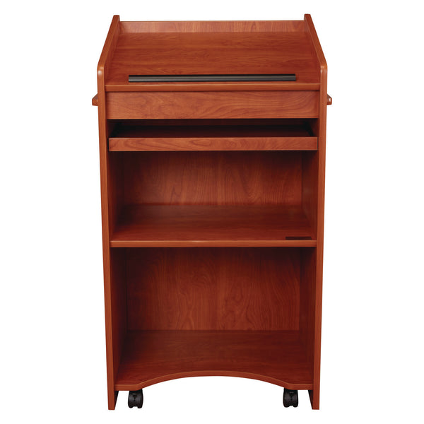 Oklahoma Sound® Aristocrat Non-Sound Lectern, 25 x 20 x 46, Cherry (NPS600CH) Each