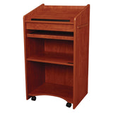 Oklahoma Sound® Aristocrat Non-Sound Lectern, 25 x 20 x 46, Cherry (NPS600CH) Each