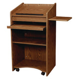 Oklahoma Sound® Aristocrat Non-Sound Lectern, 25 x 20 x 46, Oak (NPS600MO) Each