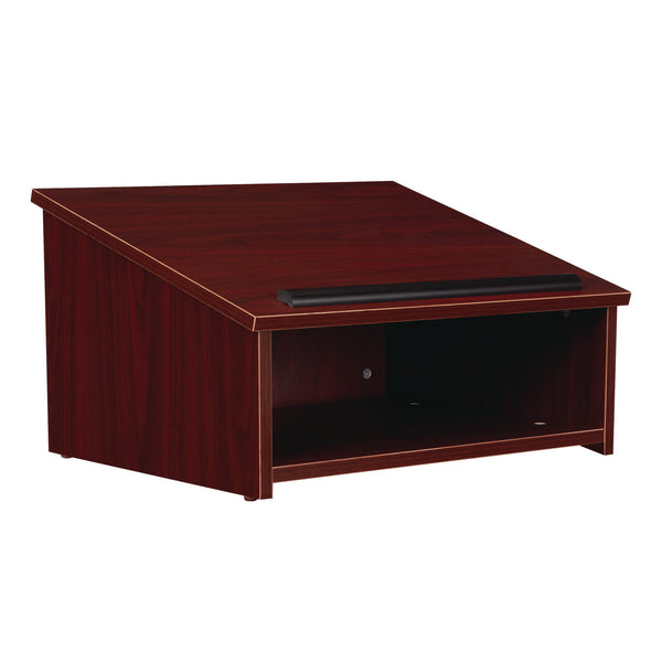Oklahoma Sound® Tabletop Lectern, 23.75 x 19.88 x 13.75, Mahogany (NPS22MY) Each