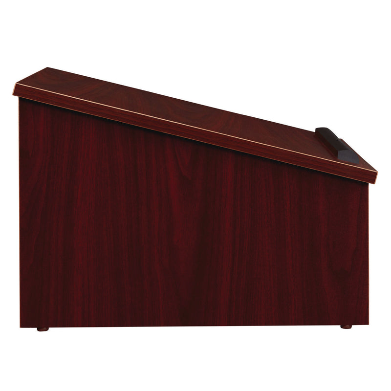 Oklahoma Sound® Tabletop Lectern, 23.75 x 19.88 x 13.75, Mahogany (NPS22MY) Each