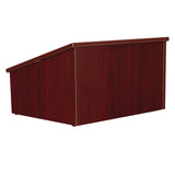 Oklahoma Sound® Tabletop Lectern, 23.75 x 19.88 x 13.75, Mahogany (NPS22MY) Each