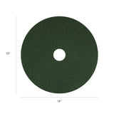 Scrubbing Pads, 13", Green, 5/Carton (AM7400313) Case of 5