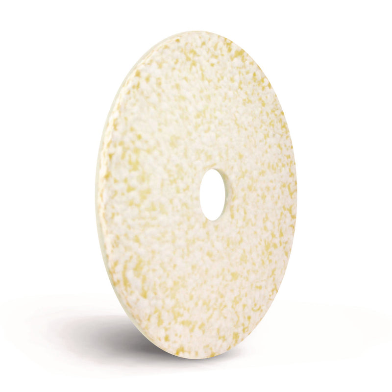Americo® Toro Floor Pad, 14" Diameter, White/Brown/Yellow, 2/Carton (AM7405614) Case of 2