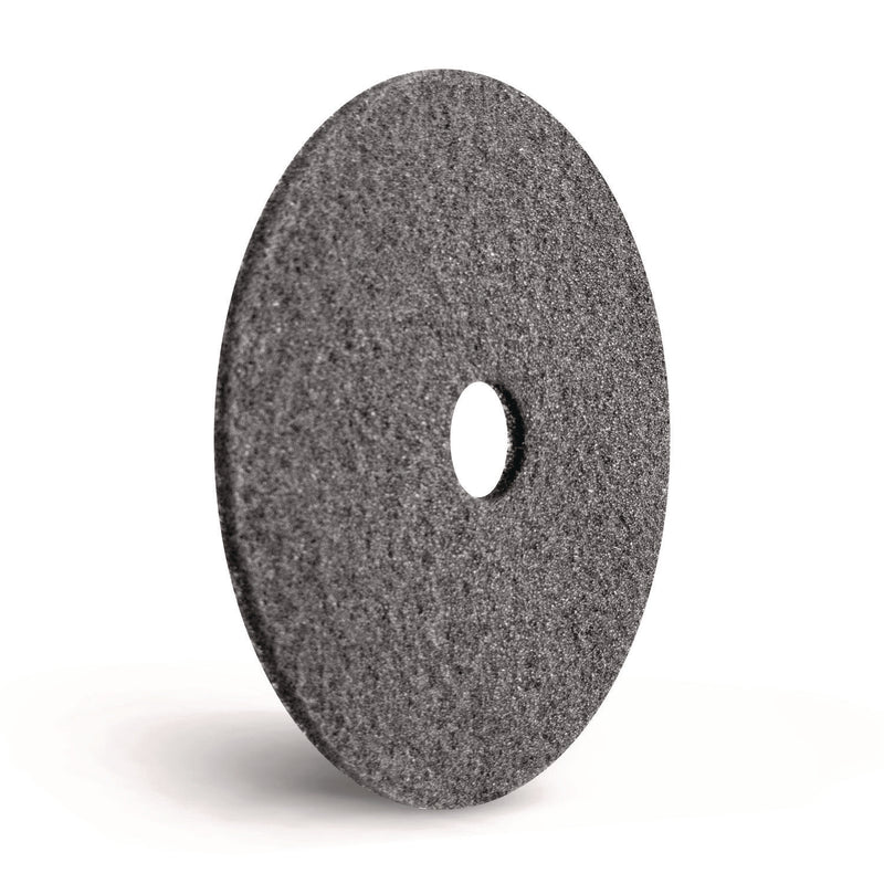 Americo® Black Diamond 800 Deep Cleaning Pad, 20" Diameter, 800 Grit, Black/Gray, 2/Carton (AM7442220) Case of 2