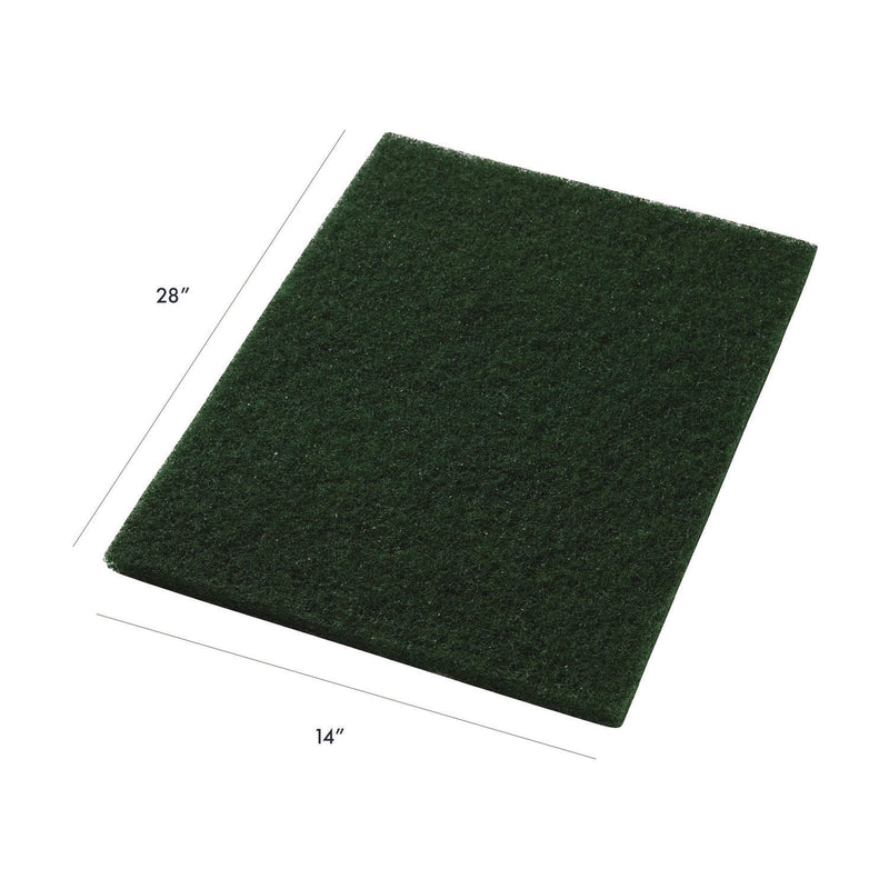 Scrubbing Pads, 14 x 28, Green, 5/Carton (AM740031428) Case of 5