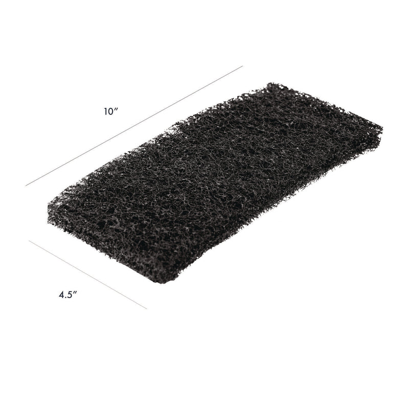 Americo® Octopus Heavy Duty Cleaning Pad, 6 x 9, Black, 5 Pads/Bag, 4 Bags/Carton (AM7541040) Case of 20