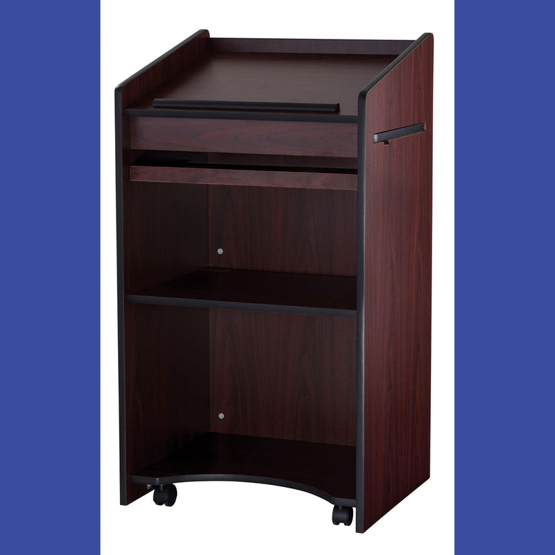 Oklahoma Sound® Aristocrat Non-Sound Lectern, 25 x 20 x 46, Mahogany (NPS600MY) Each