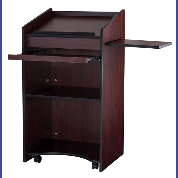 Oklahoma Sound® Aristocrat Non-Sound Lectern, 25 x 20 x 46, Mahogany (NPS600MY) Each