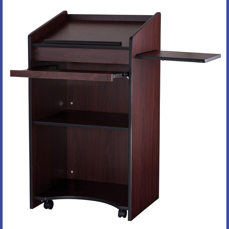 Oklahoma Sound® Aristocrat Non-Sound Lectern, 25 x 20 x 46, Mahogany (NPS600MY) Each