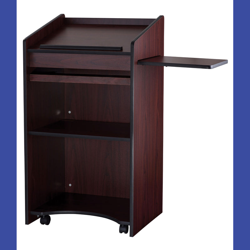 Oklahoma Sound® Aristocrat Non-Sound Lectern, 25 x 20 x 46, Mahogany (NPS600MY) Each