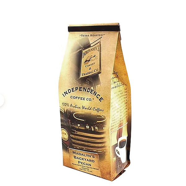 Independence Coffee Co. Madalyn's Backyard Pecan Ground Coffee, 12 oz Bag (ICCICF73112) Each