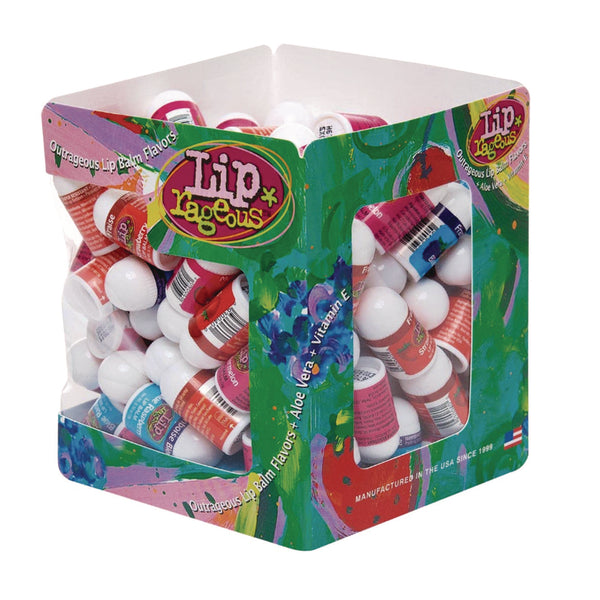Lip Rageous Lip Balm with Aloe Vera and Vitamin E, Assorted, 0.1 oz Tube, 100/Box (LIA940FB) Box of 100