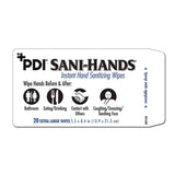 Sani Professional® PDI Sani-Hands Instant Hand Sanitizing Wipes, 7.5 x 6, Unscented, White, 220/Canister, 6 Canisters/Carton (PDINPKP15984) Case of 1320