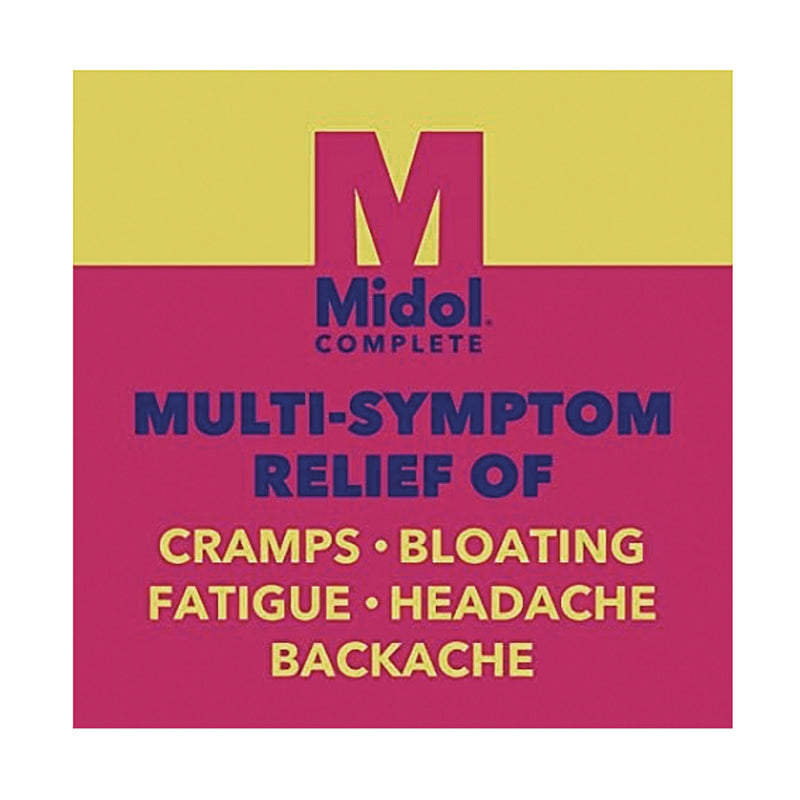 Midol® Complete Menstrual Caplets, 2/Pack, 30 Packs/Box (PFY64458) Box of 60