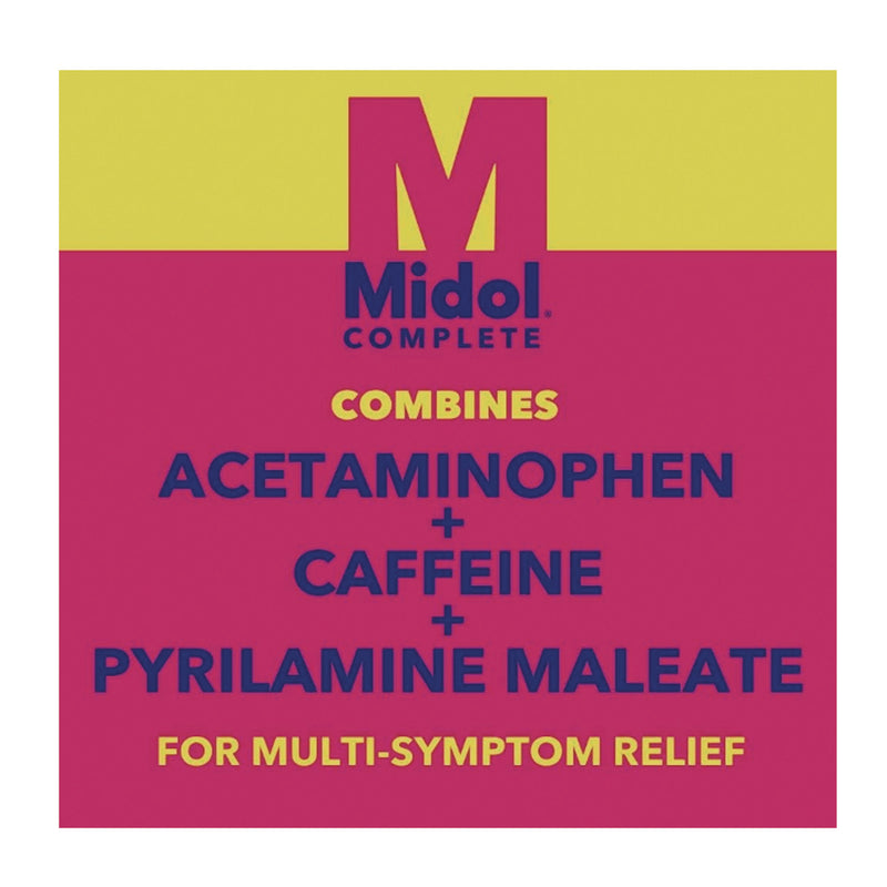 Midol® Complete Menstrual Caplets, 2/Pack, 30 Packs/Box (PFY64458) Box of 60