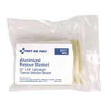 First Aid Only™ SmartCompliance Aluminized Rescue Blanket, 52 x 84, Silver (FAO91354) Each