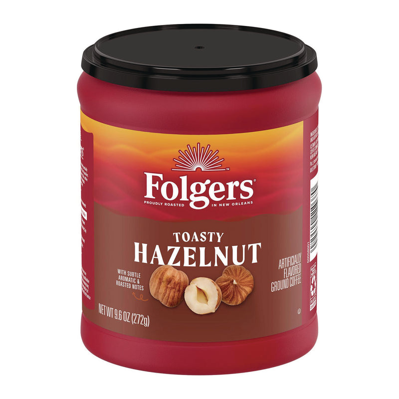 Folgers® Coffee, Toasty Hazelnut, 9.6 oz Can (FOLSMU11037) Each