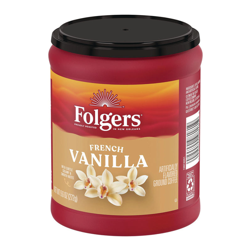Folgers® Coffee, French Vanilla, 9.6 oz Can (FOLSMU98181) Each