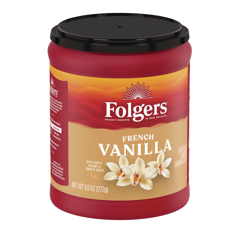 Folgers® Coffee, French Vanilla, 9.6 oz Can (FOLSMU98181) Each