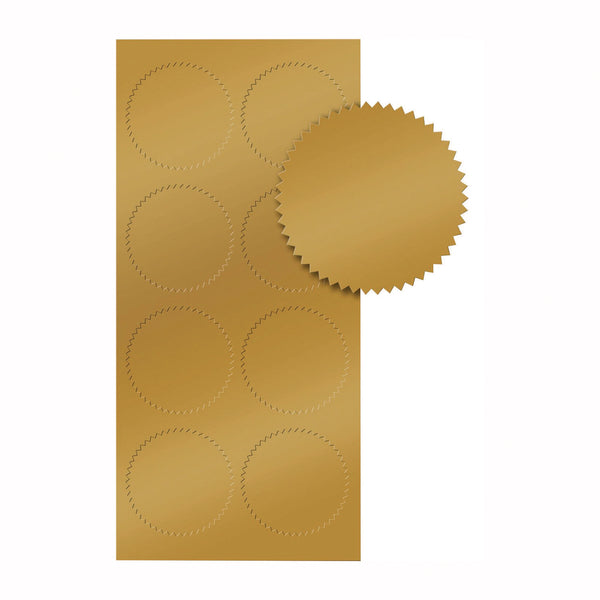 Great Papers!® Seals, 1.75" Diameter, Gold Foil, 50/Pack (GRP901200) Each