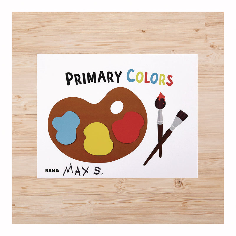 Astrobrights® Color Cardstock -"Primary" Assortment, 65 lb Cover Weight, 8.5 x 11, Assorted Primary Colors, 150/Pack (WAU91048) Pack of 150