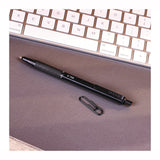 Zebra® G-750 Gel Pen, Retractable, Medium 0.7 mm, Black; Blue Ink, Black Barrel, 2/Pack (ZEB49802) Pack of 2