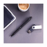 Zebra® G-750 Gel Pen, Retractable, Medium 0.7 mm, Black; Blue Ink, Black Barrel, 2/Pack (ZEB49802) Pack of 2