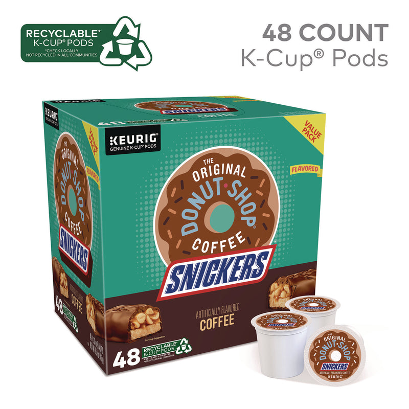 The Original Donut Shop® SNICKERS Flavored Coffee K-Cups, 48/Box (GMT5000373541) Box of 48