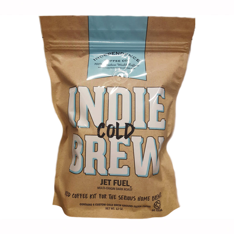 Independence Coffee Co. Indie Cold Brew Jet Fuel Coffee Filter Pack, 12 oz Bag (ICCICF73100) Each