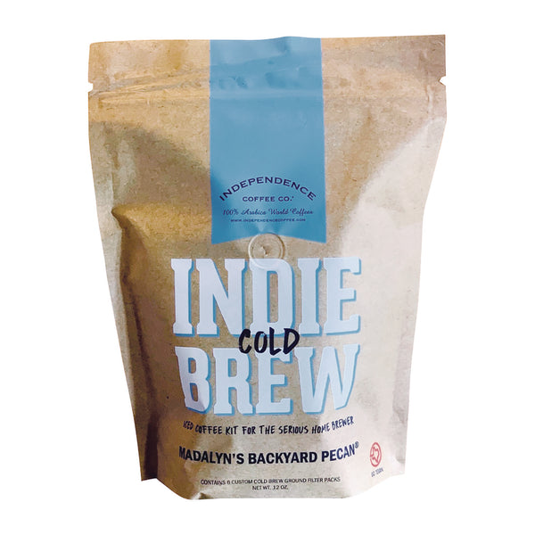 Independence Coffee Co. Indie Cold Brew Madalyn's Backyard Pecan Filter Pack, 12 oz Bag (ICCICF73101) Each
