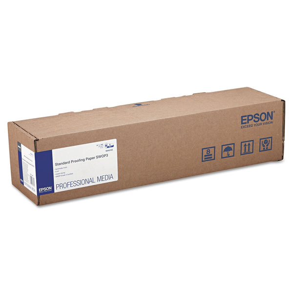 Epson® Standard Proofing Paper Roll SWOP3, 9 mil, 24" x 100 ft, Semi-Matte White (EPSS045155)