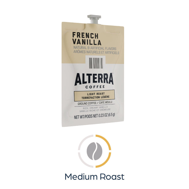 FLAVIA® Alterra French Vanilla Coffee Freshpack, 0.23 oz Pouch, 40/Carton (LAV48721) Case of 40