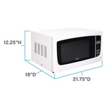 Avanti 1.4 Cubic Foot Capacity Microwave Oven, 1000 Watts (AVAMO1450TW) Each