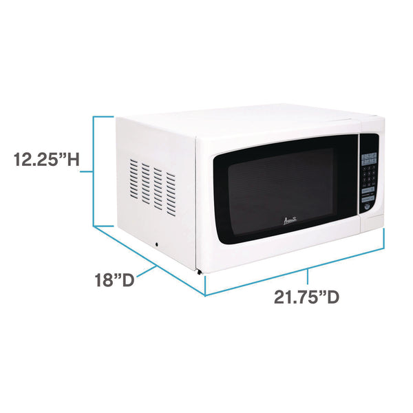 Avanti 1.4 Cubic Foot Capacity Microwave Oven, 1000 Watts (AVAMO1450TW) Each