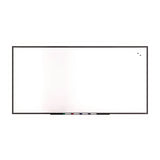 TRU RED™ Magnetic Steel Dry Erase Board, 48" x 96", White Surface, Black Aluminum Frame (TUDTR61183) Each