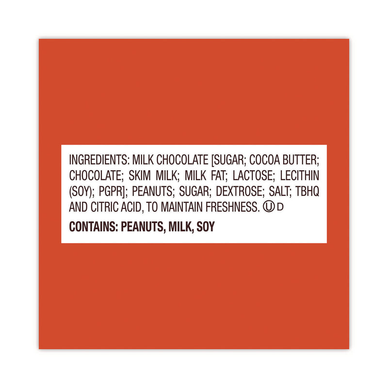 Reese's Snack Size Peanut Butter Cups, 19.5 oz Bag, 2 Bags/Carton (GRR60004058) Case of 2
