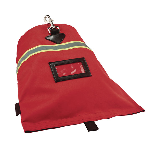 Arsenal 5082 SCBA Mask Bag with Hook-and-Loop Closure, Fleece Lining, 8.5 x 8.5 x 14, Red (EGO13083) Each