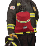 Arsenal 5082 SCBA Mask Bag with Hook-and-Loop Closure, Fleece Lining, 8.5 x 8.5 x 14, Red (EGO13083) Each