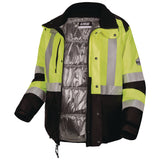 Ergodyne GloWear Class 3 Hi-Vis Winter Jacket with AmpliFIRE Heat Reflective Lining, X-Large, Lime (EGO25725) Each