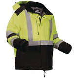 Ergodyne GloWear Class 3 Hi-Vis Winter Jacket with AmpliFIRE Heat Reflective Lining, 3X-Large, Lime (EGO25727) Each