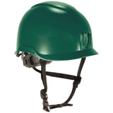 Skullerz 8976 Class E Safety Helmet, 6-Point Ratchet Suspension, Green, (EGO60262) Each