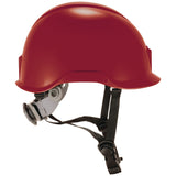 Skullerz 8976 Class E Safety Helmet, 6-Point Ratchet Suspension, Red (EGO60263) Each