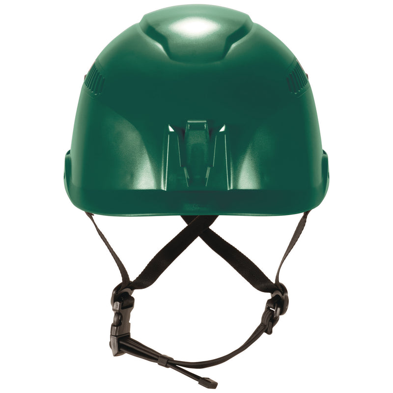 Skullerz 8977 Class C Safety Helmet with Adjustable Venting, 6-Point Ratchet Suspension, Green (EGO60267) Each