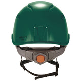 Skullerz 8977 Class C Safety Helmet with Adjustable Venting, 6-Point Ratchet Suspension, Green (EGO60267) Each