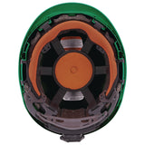ergodyne® Skullerz 8976LED Class E Safety Helmet with LED Light, 6-Point Ratchet Suspension, Green (EGO60282) Each