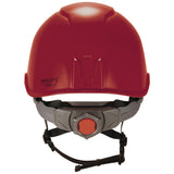 Skullerz 8976LED Class E Safety Helmet with LED Light, 6-Point Ratchet Suspension, Red (EGO60283) Each