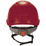 ergodyne® Skullerz 8977LED Class C Safety Helmet with LED Light and Adjustable Venting, 6-Point Ratchet Suspension, Red (EGO60288) Each